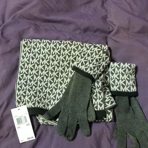 Michael Kors scarf and gloves